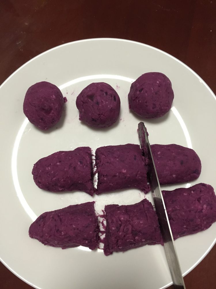 糯米紫薯饼步骤6