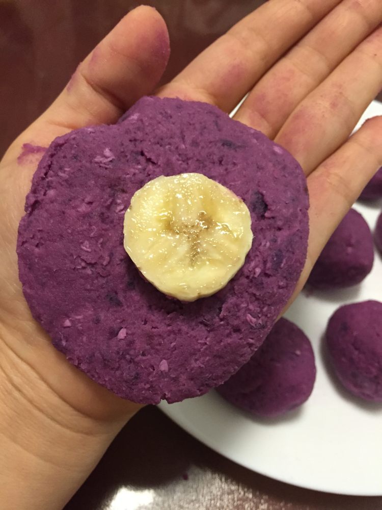糯米紫薯饼步骤8