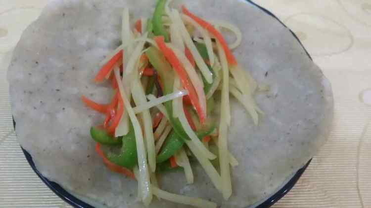 五谷豆渣卷饼步骤10