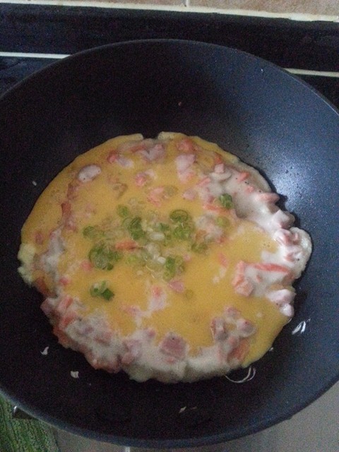 火腿鸡蛋沙拉饼步骤5