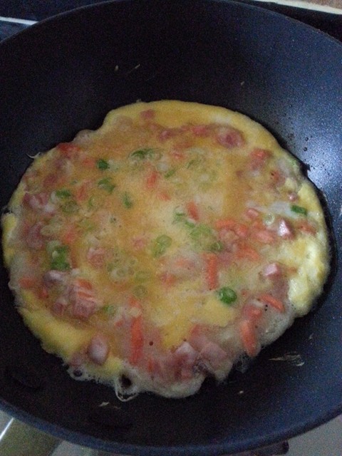 火腿鸡蛋沙拉饼步骤6