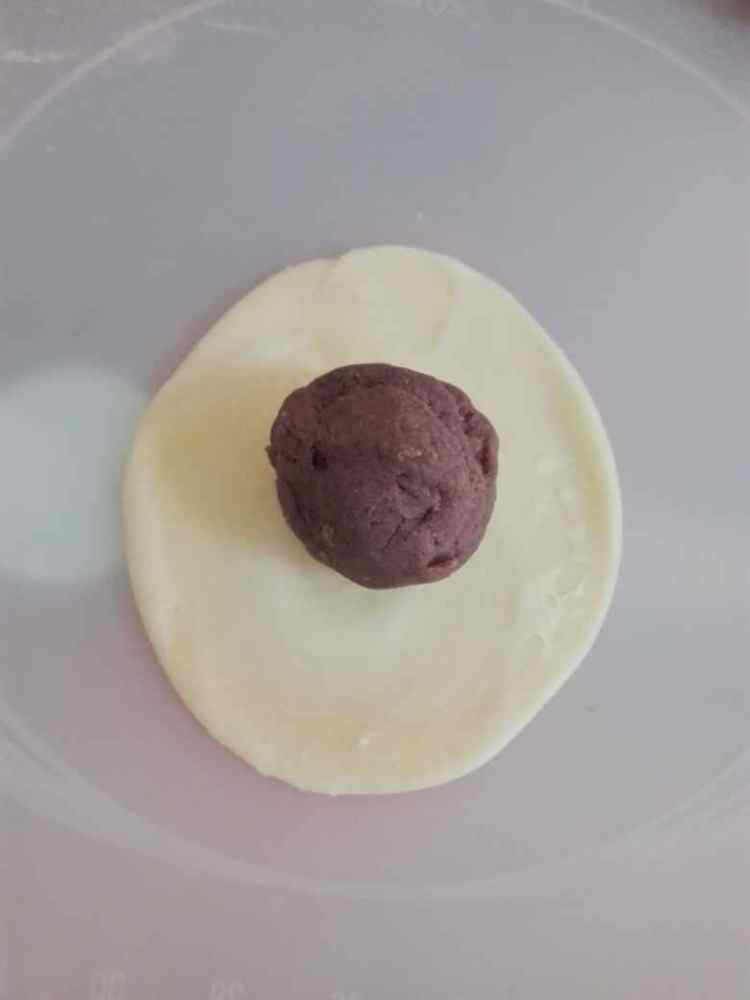 椰蓉红豆饼步骤12