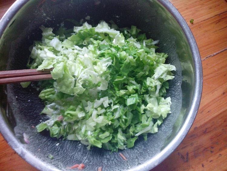 白菜芝麻饼步骤5