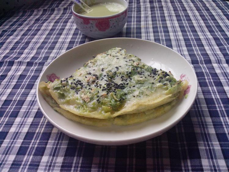 白菜芝麻饼步骤13