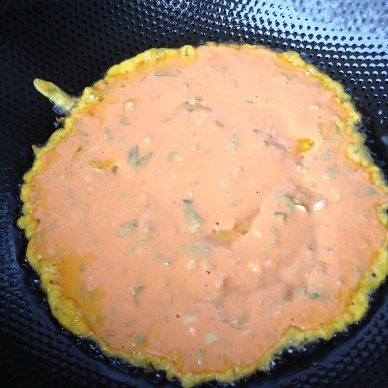 胡萝卜汁煎饼步骤7