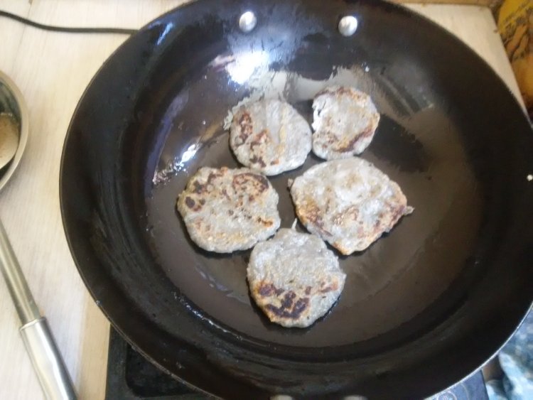 黑豆渣萝卜煎饼步骤7