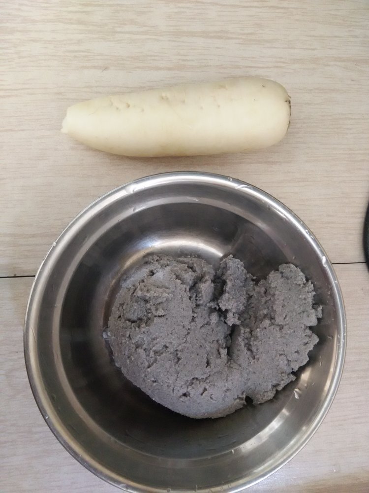 黑豆渣萝卜煎饼步骤1