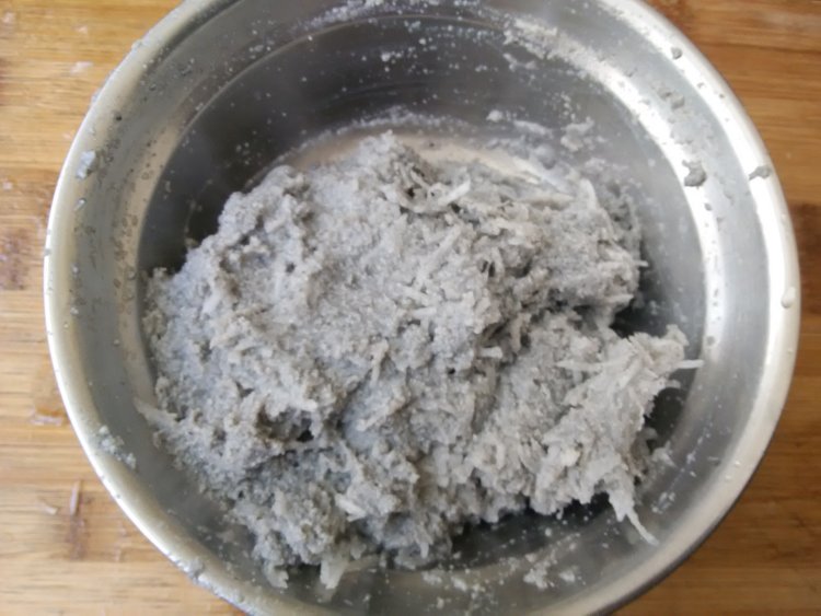 黑豆渣萝卜煎饼步骤3