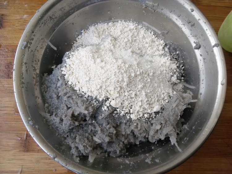黑豆渣萝卜煎饼步骤4