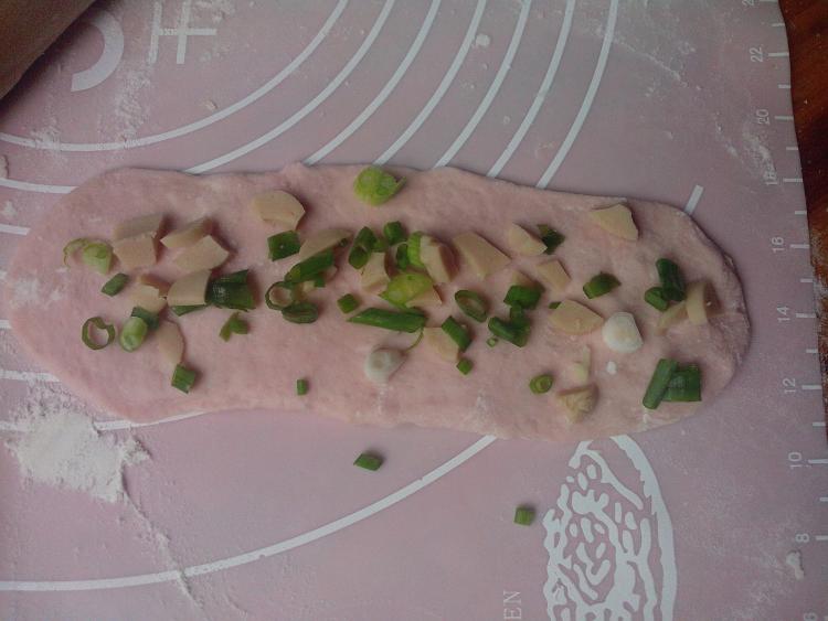 葱香火腿煎饼步骤8