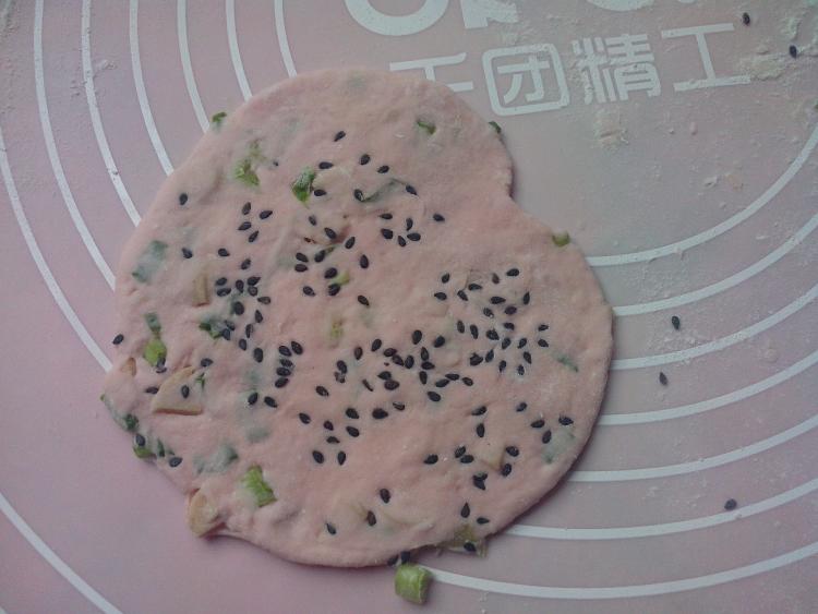 葱香火腿煎饼步骤13
