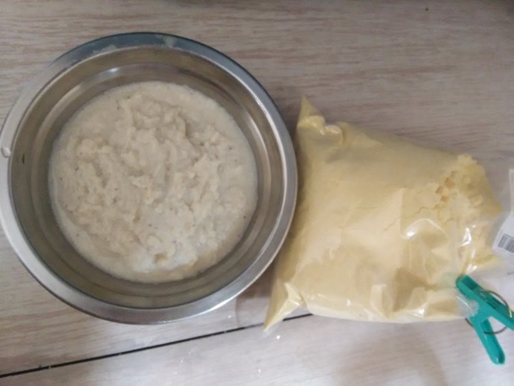 玉米面豆渣饼步骤1