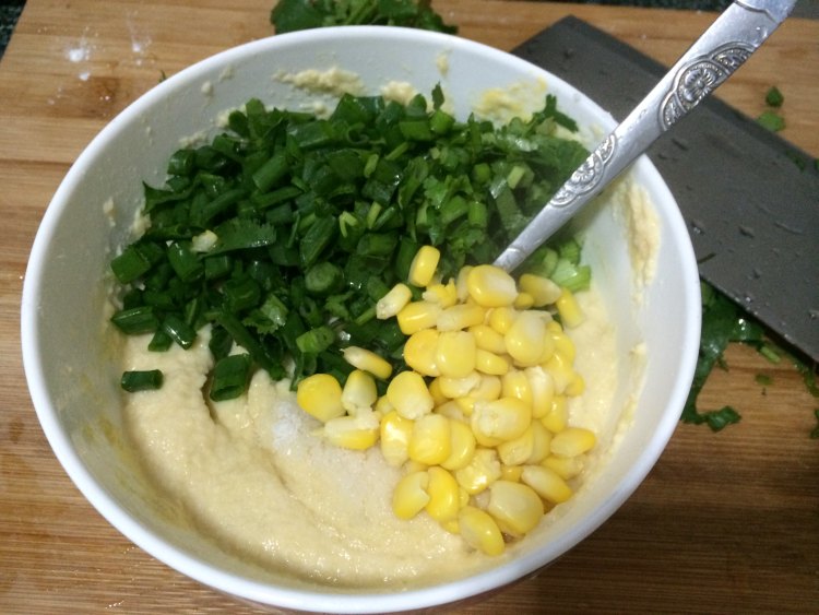豆渣煎饼步骤3