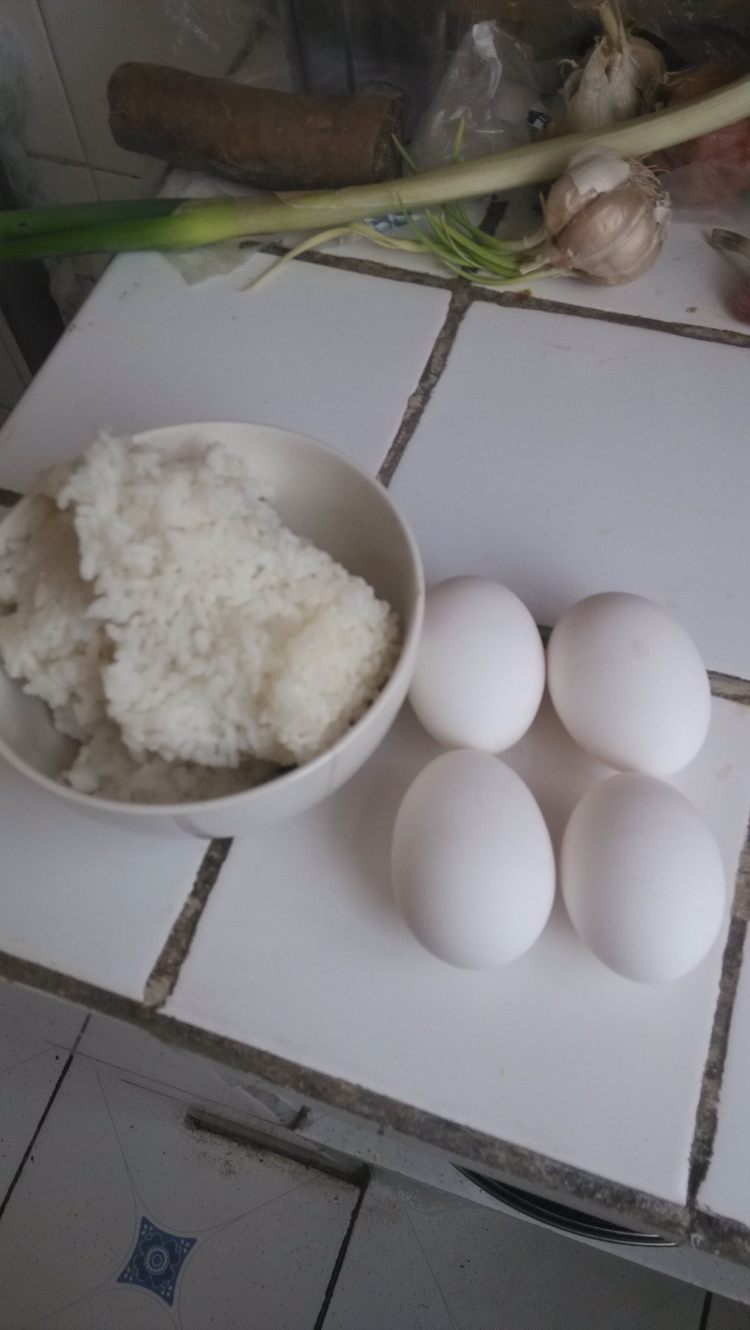 大米鸡蛋饼步骤1