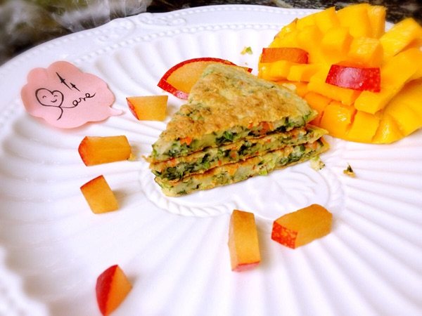 菠菜煎饼步骤8