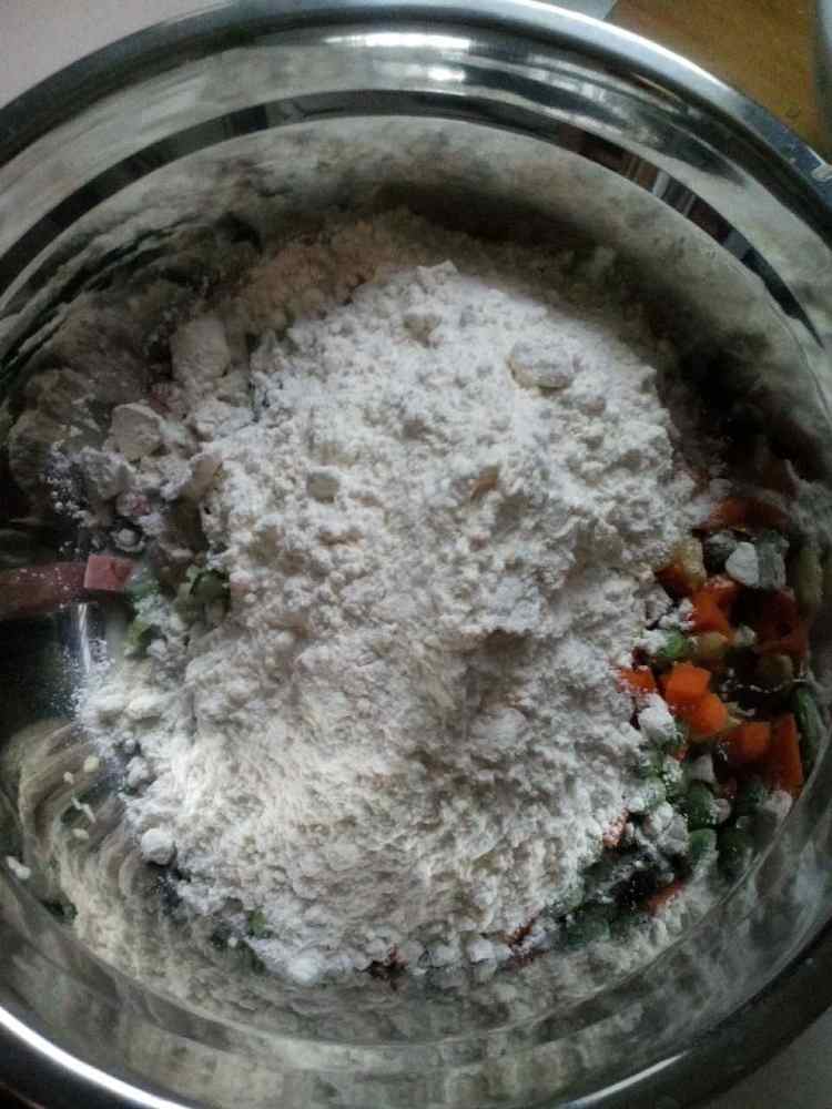 豆渣田园饼步骤7