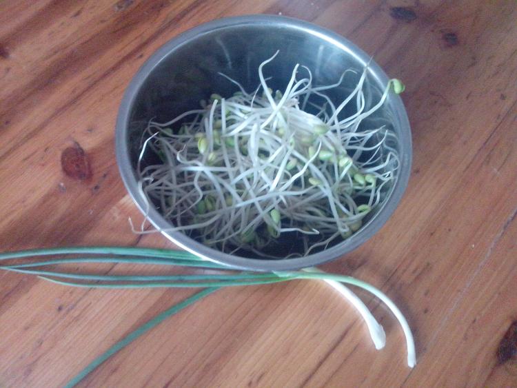 豆芽米粉煎饼步骤3