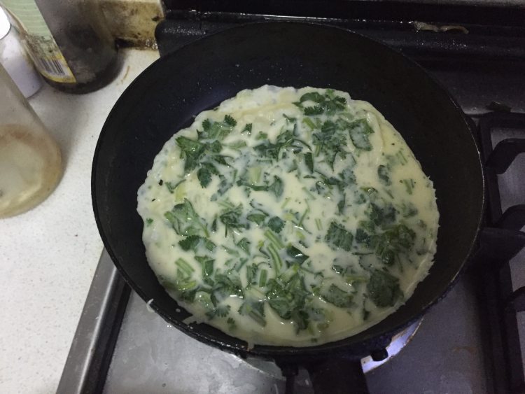 香菜鸡蛋煎饼步骤8