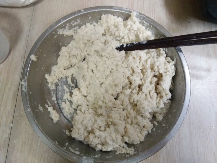 豆渣玉米粒饼步骤4