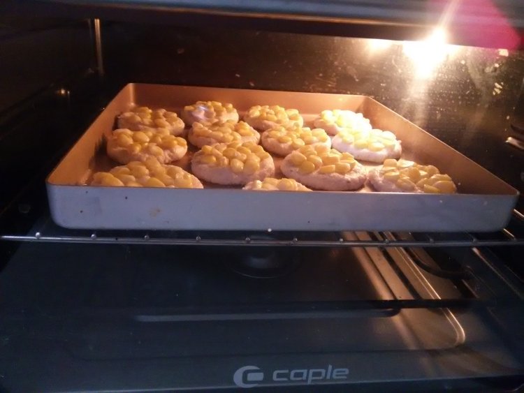 豆渣玉米粒饼步骤7