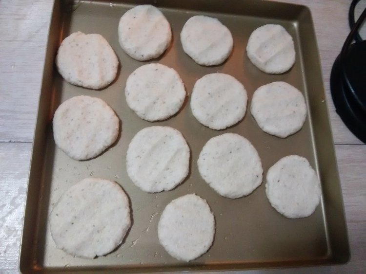 豆渣玉米粒饼步骤5