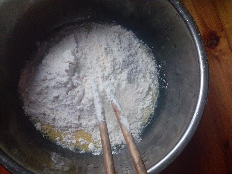 青椒红萝卜煎饼步骤4