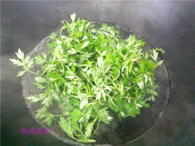 榨菜鸡蛋煎艾饼步骤3