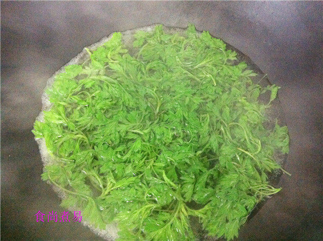 榨菜鸡蛋煎艾饼步骤4