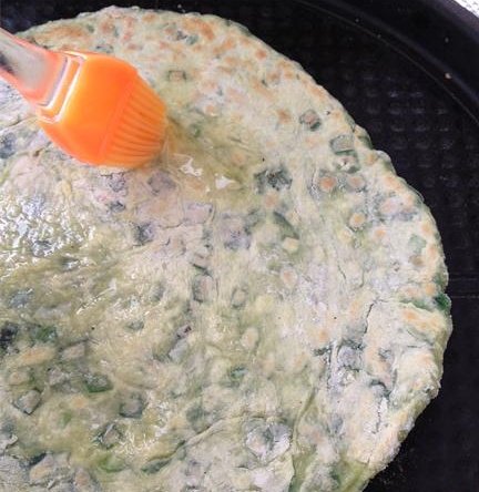 韭菜烙饼步骤15
