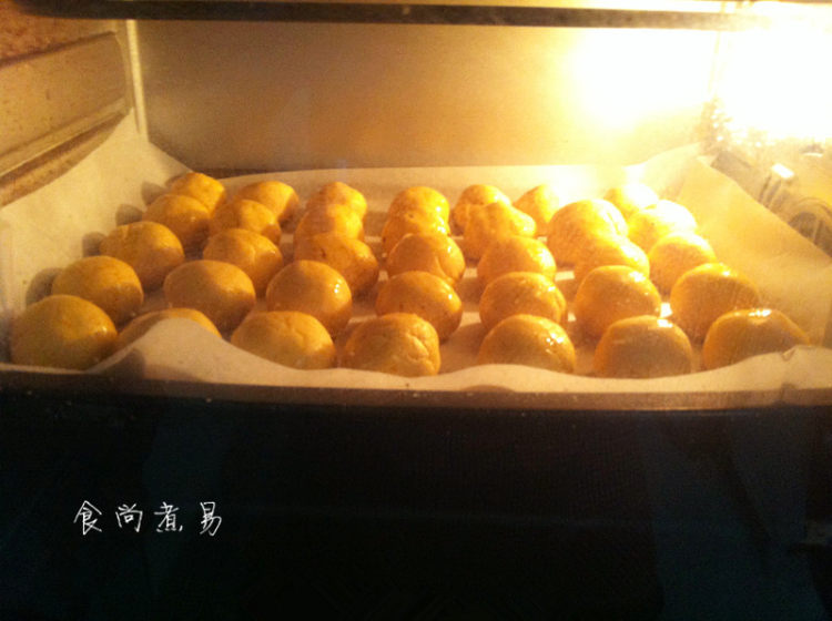 芝麻花生南瓜饼步骤17