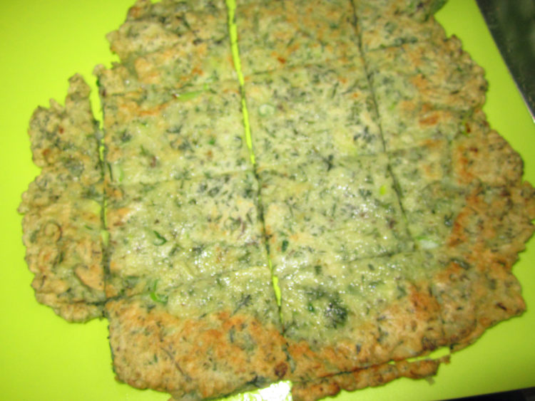 白蒿鸡蛋饼步骤8