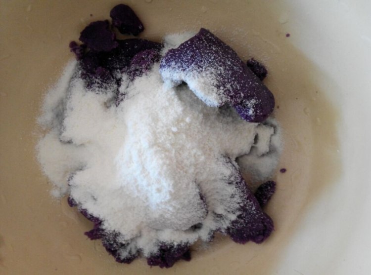 芝香紫薯南瓜饼步骤3