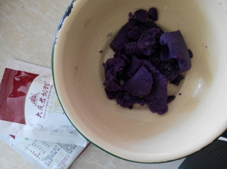 芝香紫薯南瓜饼步骤2