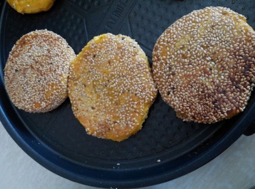 芝香紫薯南瓜饼步骤10