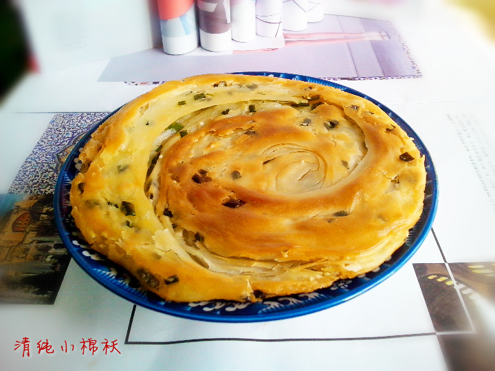 脆香芝麻香葱卷饼步骤15