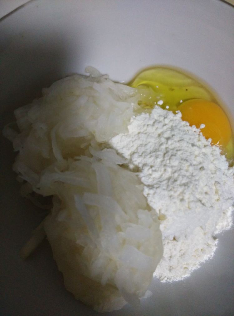 萝卜丝煎饼步骤3