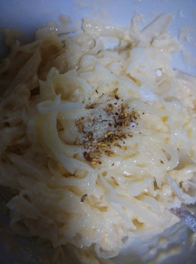 萝卜丝煎饼步骤4