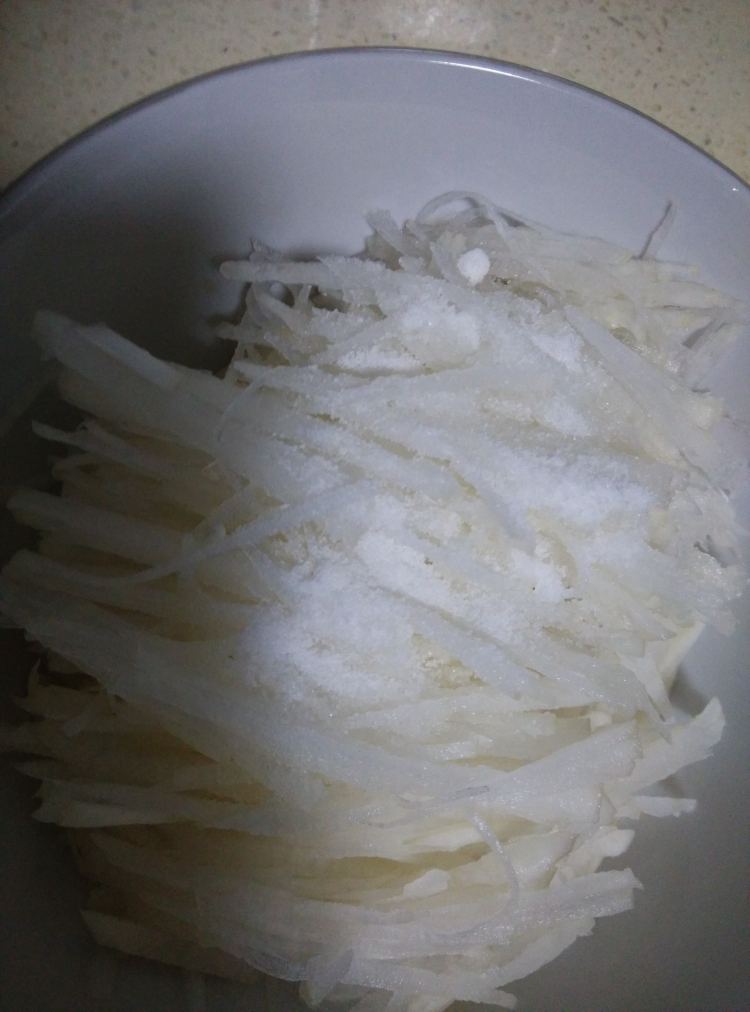 萝卜丝煎饼步骤2