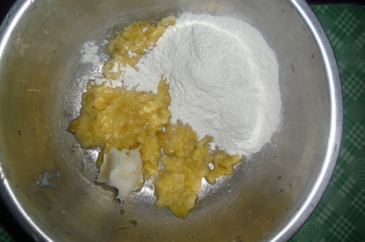 香蕉糯米饼步骤3