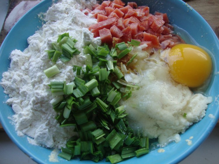 培根豆渣饼步骤3