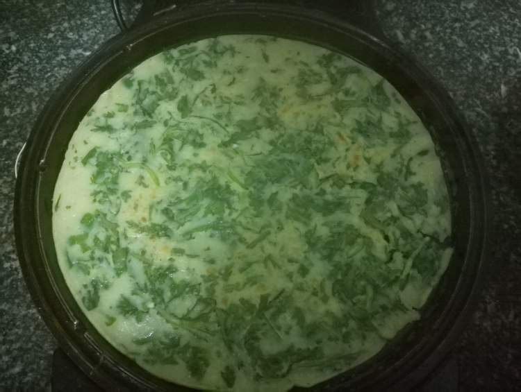 茼蒿鸡蛋饼步骤9
