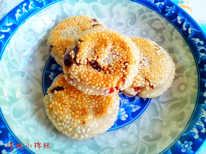 枣香芝麻燕麦饼步骤8