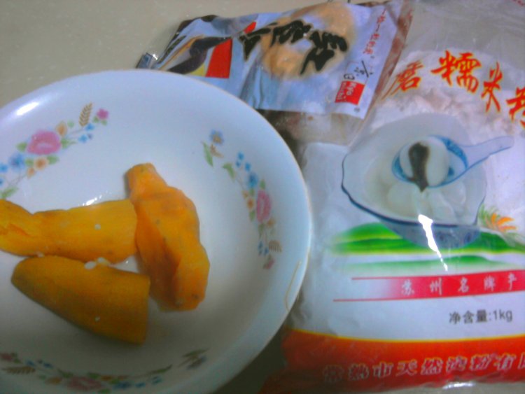 红薯豆沙饼步骤1