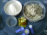 原味豆渣厚锅饼步骤1
