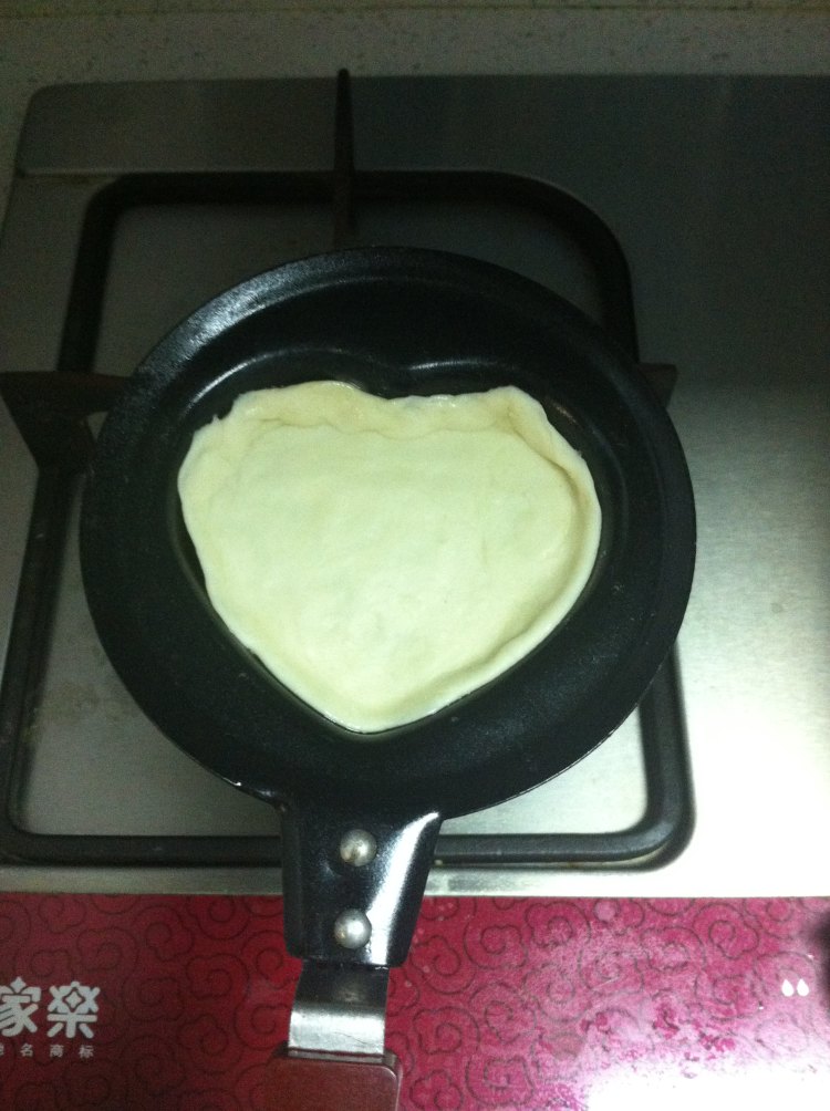 蛋奶爱心煎饼步骤4