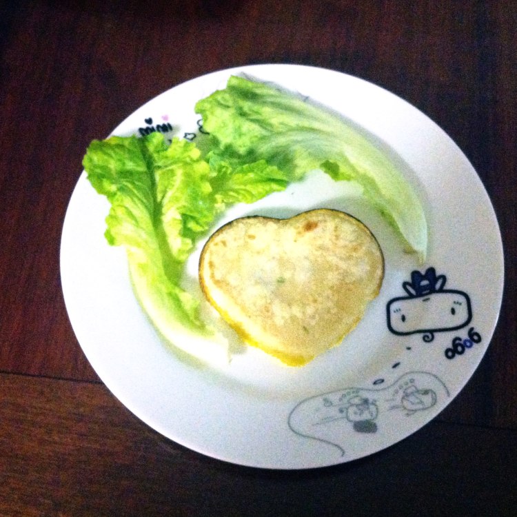 蛋奶爱心煎饼步骤6