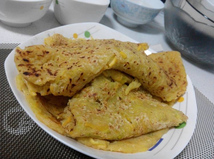 南瓜丝煎饼步骤9