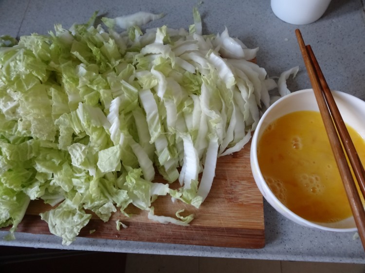 大白菜鸡蛋饼步骤4