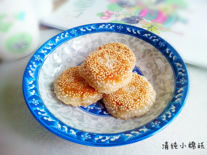 花生芝麻馅苹果饼步骤10