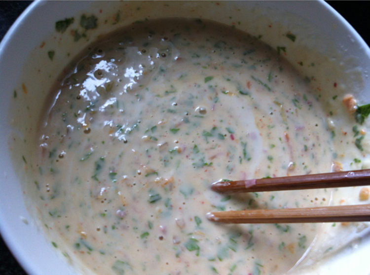芹香泡菜饼步骤5